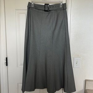 East 5th Charcoal A-Line Skirt with Buckle